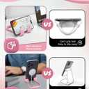 CALDEVER Stocking Stuffers for Teens Girls Boys Cell Phone Stand Patented Adjustable Shy Fingers Lazy Phone Holder for Desk Cool Gadgets Fun Gifts Ideas for Adults Women Gifts for Christmas (Pink) (1)