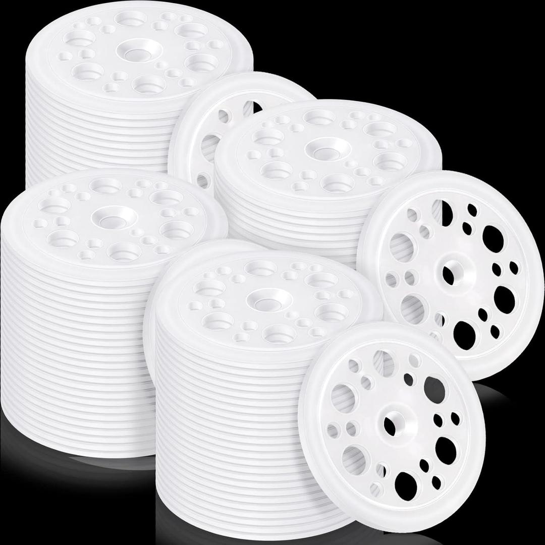 Taiyin 200 Pcs 1.77 Inch/ 45 mm Plastic Washers Foam Board Insulation Load Spreading Polypropylene Washers for Fixing and Supporting Rigid Foam Spreading for Screws Nail