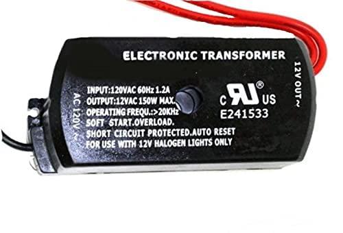 Ironsmith Lighting Products 150 Watt Dimmable Halogen Lamp Transformer - Plastic Material, Halogen, Xenon, Krypton Type Light Bulbs Support - Short Circuit Protected with Auto Restart