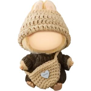 17cm Clothes Set (NO Doll): Hat & Overalls Set for 17cm Accessories Suit - Stylish Adorable Dolls Clothes Accessories - Cute Clothes for Dress up Unique Style (ZL-D001)