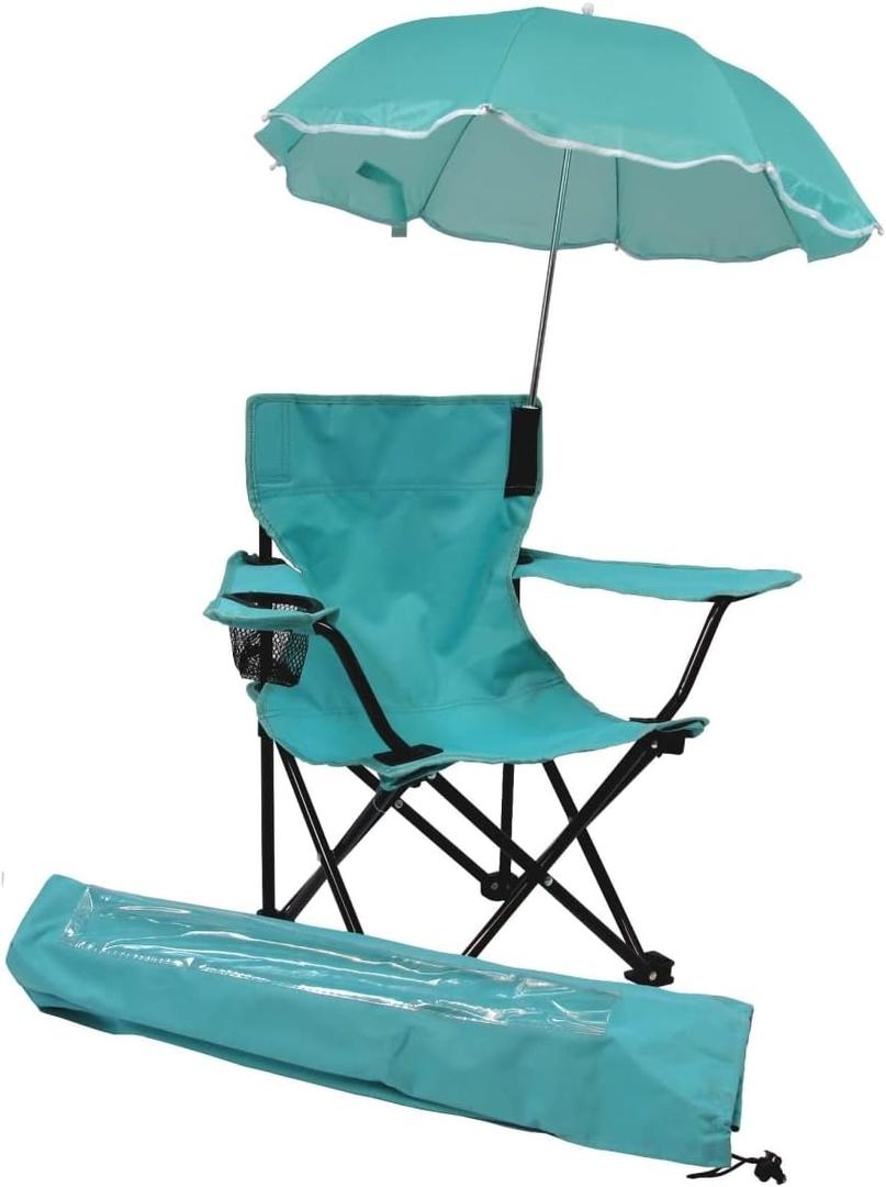 Beach Baby All-Season Umbrella Chair with Matching Shoulder Bag Aqua
