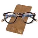 EASY READ Retro Round Blue Light Blocking Reading Glasses for Women, Anti UV Readers for Women Computer Eyeglasses(Dark Tortoise,+2.00)