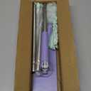 Snap Grip Mini Mop,Cloth Changing Mini Mop,360 Rotating Wet Dry for Whole House Cleaning,Foldable 35inch Retractable Long Handle Mopping Stick (Purple,1*p+6*Cloth)