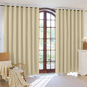 2-Panel-Curtain , 84 Inch Length for Bedroom Living Room, Grommet Thermal Insulated Room Darkening Drapes, Light Blocking Window Treatment Decor,54x84, Beige