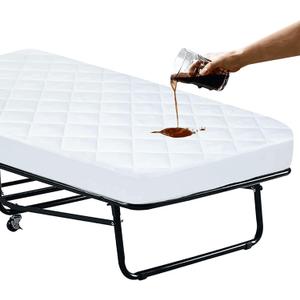Cot Size Mattress Pad Waterproof Quilted, Absorbent Soft Mattress Pads Protector Cover Quilted Fitted Mattress Protector Narrow Twin 31" X 75", Cover Only