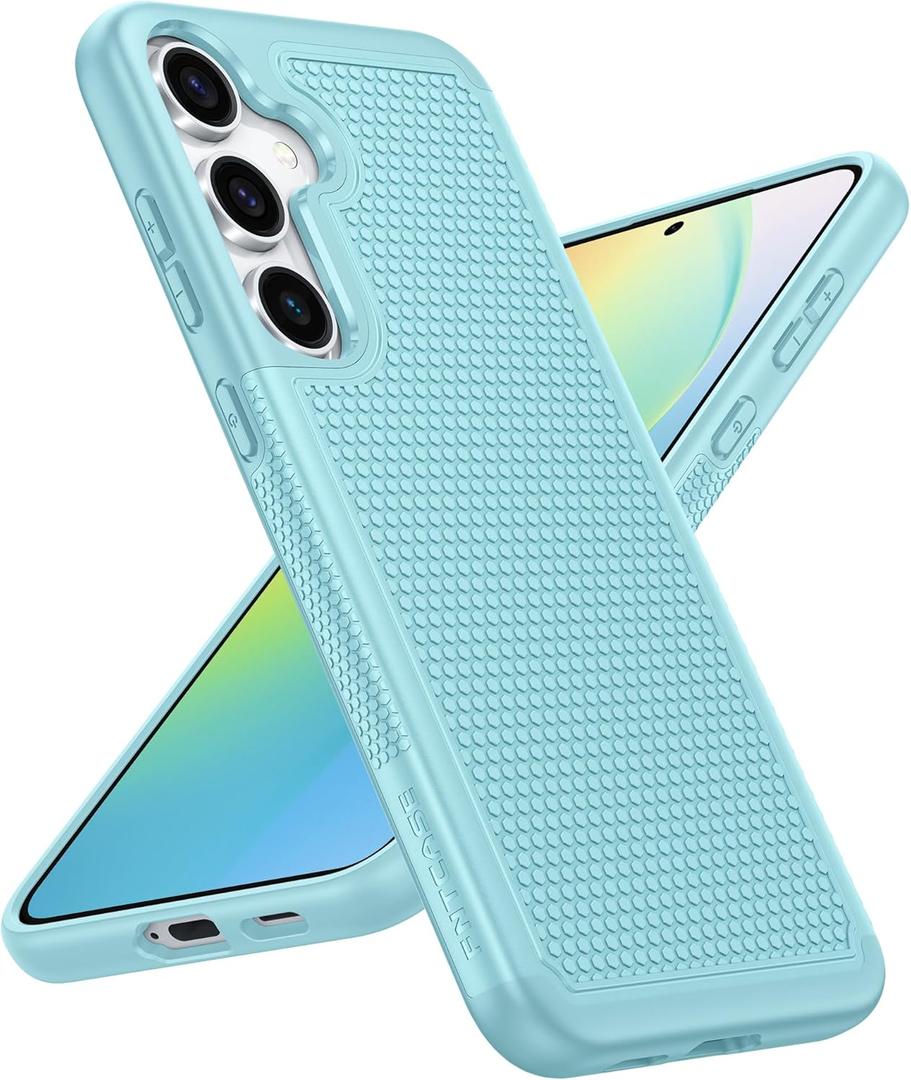 FNTCASE for Samsung Galaxy S24 CaseDual Layer Rugged Protective Phone Cover | Heavy Duty Non-Slip Shockproof Protection Phonecases | Military Grade Drop Proof Bumper Tough - 2024, 6.2inch Teal FNTCASE for Samsung Galaxy S24 CaseDual Layer Rugged Protective Phone Cover | Heavy Duty Non-Slip Shockproof Protection Phonecases | Military Grade Drop Proof Bumper Tough - 2024, 6.2inch Teal