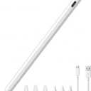 JDB A16 Stylus Pen for iPad, 3X Fast Charge,Tilt Sensitivity & Palm Rejection Active Pencil Compatible with 2018-2025 Apple iPad Pro 11/12.9 /M4, iPad Air 3/4/5/M2/M3,iPad mini 5/6 (White)