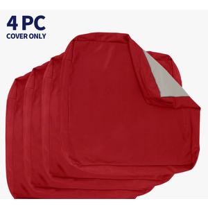 Patio Cushion Covers Replacement, Outdoor Cushion Covers Slipcovers for Patio Furniture, Couch Seat Cushions Cover with Zipper, splash-proof Cushion Covers Outside (Set of 12, 26x26 inch)