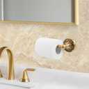 Antique Brass Toilet Paper Holder, Bathroom Tissue Roll Holder Wall Mount, Vintage Gold Decorative Bathroom Accessories, Brass Petal-Relief Series