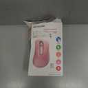 memzuoix 2.4G Wireless Mouse, 1400 DPI Mobile Optical Cordless Mouse with USB Receiver, Portable Computer Mice for Laptop, PC, Desktop, MacBook, 5 Buttons (Pink)