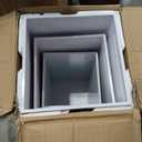 Square Stands for Party, 5Pcs Metal Pleated Pedestal Stand Heavy Duty White Cake Cilindros Para Fiestas Parties Round Display Flower Plant Stand for Wedding Birthday Party Decor