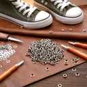 Grommet Kit 2000 Sets, Grommets Eyelets 6mm/10mm/12mm Sewing Eyelets Metal Grommet Kits Metal Eyelets Kits Grommets Eyelets for Repairing Canvas, Leather, Curtains (12mm)