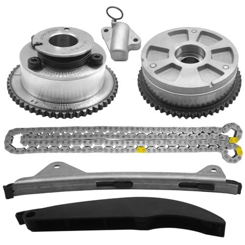 Timing Chain Kit with Camshaft Sprocket for Hyundai Elantra 2017-2020, Kona 2018-2021, Veloster 2019-2021, for Kia Forte 2017-2022 2.0L 243502E700 243702E020, 2pcs Matching Sprockets
