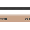 24 inch Ceiling Fan Downrod with Extension Cord, 2 FT Black Downrod for Ceiling Fan, 1 inch Outside Diameter, Ceiling Fan Boom Suitable for a Wide Range of Fans (Black, Not Threaded)