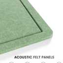 Fluxynara Felt Bulletin Board, 35.4"x23.6", Christmas Tree Green