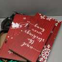 70 Inch Freestanding Christmas Stocking Holder with 5 Hooks Vertical Collapsible Holder Stand The Stocking were Hung Wood Sign for No Fireplace Small Homes Xmas Decoration