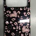 DEFBSC Case for iPhone 17 Pro Max, Cute Pink Bow Leopard Print Aesthetic Trendy Pattern for Women Girls Slim Durable Bumper Shockproof for iPhone 17 Pro Max Case, Bunny/Glossy