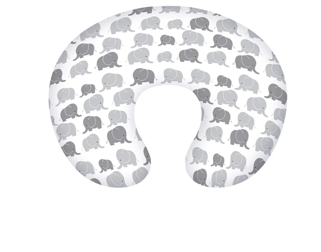 Nursing Pillow and Positioner, Breastfeeding, Bottle Feeding, Baby Sitting Support with Removable Ultra Soft Minky Cover, Tummy Time Support for Baby Boys and Girls
