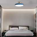 Modern Minimalist Round Metal Ceiling Lamp, LED Flush Mount Ceiling Light, Three-Tone Flat Panel Light, Surface Mount Ceiling Light Fixture, Indoor Energy-Saving Lamps, 40cm