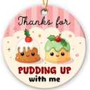 Couple Ornament 2025 - Couple Gifts for Women Men, Thank You Gifts for Girlfriend Boyfriend Her Him, Ceramic Christmas Ornament for Tree Decor - Holiday Keepsake & Xmas Gift Exchange Idea