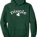 Dingle Ireland Shamrock Pullover Hoodie (Green, XL)