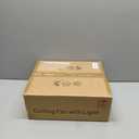 HuixuTe Ceiling Fan with Lights Remote Control, 3 Colors, 6 Speeds, 24" Geometric Bladeless Ceiling Fan, White Low Profile Ceiling Fan with Light for Kitchen Bedroom