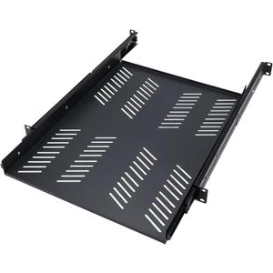 1 Pcs 1u Sliding Rack Shelf, Mounting 21.7-35.4 Inch Depth