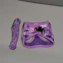 PUPTECK Dog Harness and Leash Set for Small Medium Dogs No Pull Step-in Soft Mesh Puppy Cat Vest Harnesses Reflective at Night, Plaid Pattern Purple XS