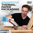 Insulated Thermal Shipping Box 16"x16"x16" with 2 Gel Ice Packs, Pack of 1 - USA-Made Cold Food Shipping Box with Absorb Condensation Thermal-Paper Liner - Frozen Food Shipping Kit by IDL Packaging