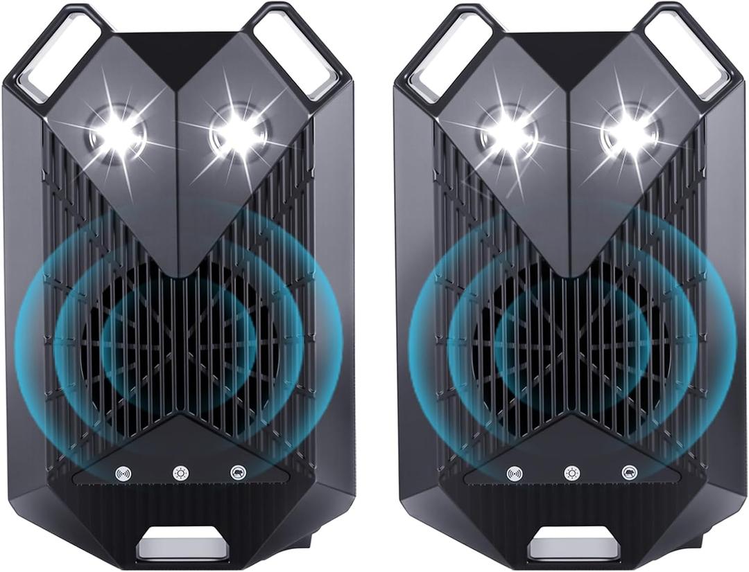 2026 Ultrasonic Rodent Repellent for Car Engines,3 Power Supply Methods,Plug-in Electronic Rat Mouse Squirrel Repellent Battery Operated Under Hood Deterrent,Keep Mice Out of Attic Garage Indoor (1 Count (Pack of 2))