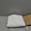 N&Y HOME Waffle Weave Shower Curtain with Snap-in Fabric Liner Set, 12 White Hooks Included - Hotel Style, Waterproof & Washable, Heavyweight Fabric & Mesh Top Window - 71x72, White