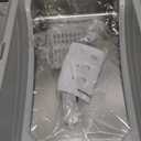 Stainless Steel Cat Litter Box with Lid, Metal Kitty Litter Box with Scoop, Non-Stick Base, Easy to Clean for Cat, Rabbit, Guinea Pigs and Hamsters - Light Gray