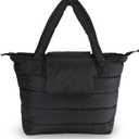 7AM Voyage Baby Diaper Bag – Waterproof Capri Diaper Bag with Crossbody Straps, Multifunctional Baby Travel Bag Tote with Stroller Straps | (Black)