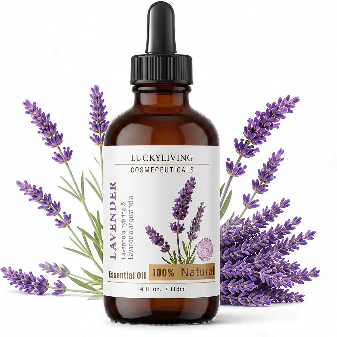 Luckyliving 100% Natural Lavender Essential Oil  4 fl. oz.