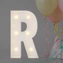 JoyBox Design 2FT Marquee Light Up Letters, Marquee Letters R, Mosaic Balloon Letters for Birthday Party Decorations, Marry Me Light Up Letters, Baby Marquee Letters for Decor, Wedding Decor