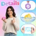 16 Pcs Stress Cube with Snowflakes Slow Rising Ice Cube Stress Balls for Adult Sensory Squeeze Cubes for Anxiety Relief Prizes Goodie Bag Stuffers (4 Color), 1.77 inches