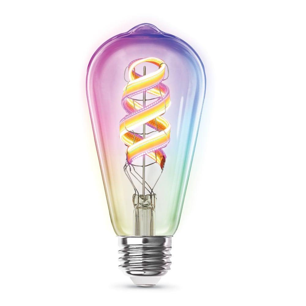 Feit Electric ST21 E26 (Medium) LED Smart Bulb Amber 60 Watt Equivalence 1 pk