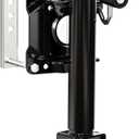 1000 lbs Trailer Jack with Wheel, Heavy Duty Swivel Boat Jack, 12" Lift, Bolt-on Tongue Trailer Jacks for RV Boat Trailers, Black