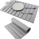 Large Stone Drying Mat for Kitchen Counter Diatomaceous Earth Collapsible 24L*16WSuper Heat Resistant Mats, Quick Absorbent Dish Drying RackLight Gray (23.6" x 15.4")