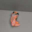 Kaei&Shi Floral Embroidered Garter Belt Set,Sheer Lingerie Sets for Women Sexy,Wedding Night Valentines Boudoir Outfits (12, Neon Orange)