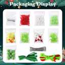 Bmmff 30Pcs Christmas Crafts for Kids Adults,Christmas Beaded Ornament Kit Decor DIY Accessories for Xmas Tree Decorations Holiday Party Supplies Decorations