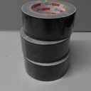 Heavy Duty Duct Tape, Black Tape 2 Inches x 30 Yards 3-Pack, 8.27 mil, Strong, Flexible, No Residue, All-Weather and Tear by Hand - for Repairs, Industrial, Professional Use