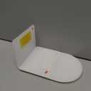 Uonlytech Acrylic L-Shaped Bookends Heavy-Duty Book Holders for Student Desk Non-Slip File Organizer for Office and Home Decorative Bookshelf Accessories