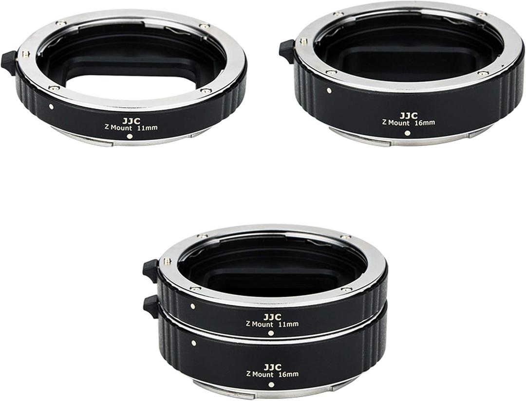 JJC Z Mount Auto Focus Macro Extension Tube Ring Set for Nikon ZR Z5II Z6III Z50 II Z50II Zf Z8 Z9 Zfc Z6 III II Z6II Z7II Mirrorless Camera & Nikon Z Mount Lens, Great Tool for Macro Photography