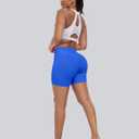 CHRLEISURE Workout Gym Biker Shorts, High Waisted Butt Lifting Scrunch Butt Sports Seamless Shorts Sets 4 Piece (M)