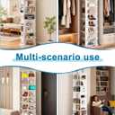 8 Tier Rotating Shoe Rack Tower, Spinning Shoe Organizer Rotating Shelf, Space-Saving 360 Revolving Shoe Rack Storage Round Carousel for Entryway, Closet & Bedroom (Shoe Rack 01)