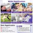1 Pack 3ml Veterinary Surgical Skin Glue with 10 Applicators, Strong Surgical Adhesive, Blue-Tinted Fast-Acting Tissue Wound Glue, Up to 30 Applications, Ideal for Multi-Pet Households
