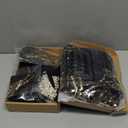 Shinymoon 1920s Flapper Costume Accessories Set for Women Flapper Headband Pearl Necklace Sequins Fringe Set for Party Outfit (Large, Black Gold)