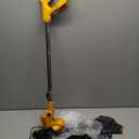 20000 RPM Electric Weed Wacker Cordless, 3-in-1 Weed Eater Cordless with Battery Powered, Lawn Mower/Grass Trimmer/Lawn Edger with 3 Types Blades, Battery Weed Wacker with Wheels (2 Battery, Yellow)