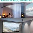 WALI Foldable Projector Wall Mount, Fully Adjustable Projector Holder with 360 Rotating Gimbal, Wall Mount Stand for 1/4" M4 M6 Screw Size Projectors(1330LM-PM), Black (Mini)